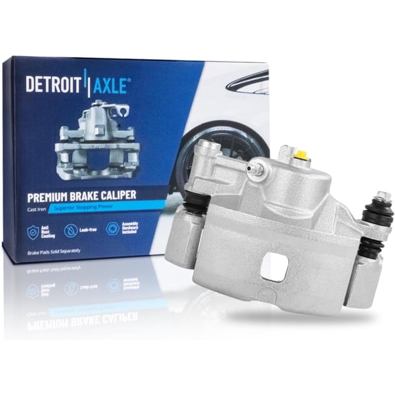 Detroit Axle - Front Right Brake Caliper for 1990-1991 Honda Civic CRX 1993-1997 Civic Del Sol, Passenger Side Disc Brake Caliper with Bracket Replacement