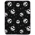 thumbnail image 1 of The Nightmare Before Christmas 'Midnight Jack' Silk Touch Fleece Throw, 1 of 5