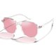 thumbnail image 4 of Cyxus - Gafas de sol para mujer que cambian de color - Into the Sun - Cambia de color de transparente a rosa en el sol Protección UVA/UVB 1045N34 Cyxus Style, 4 of 5