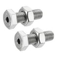 thumbnail image 1 of Unique Bargains M10x30mm Hexagon Fasteners Hollow Screw Bolts with Nuts 2 Pack, 1 of 5