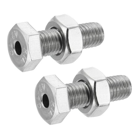 

Uxcell M10x30mm Hexagon Fasteners Hollow Screw Bolts with Nuts 2 Pack