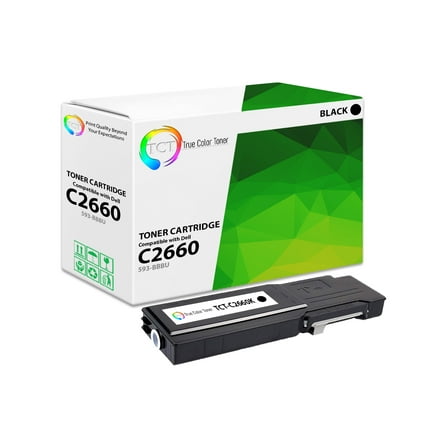 TCT 2660 Black Toner Cartridge - Premium Compatible Replacement for Dell C2660K 593-BBBU Black High Yield