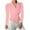 Pink, variant on Hanen Women's Cropped Blazer - Long Sleeve, Notched Lapel, Slim Button Jacket for Casual & Party
