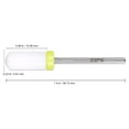 thumbnail image 5 of Pana 3/32" White Ceramic Smooth Top Small Barrel Nail Drill Bit - Extra Fine Grit, 5 of 6