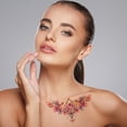 thumbnail image 2 of NOMADIC NOOK Realistic Collarbone Temporary Tatto 2 Pcs Pink, 2 of 5