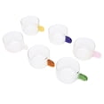 thumbnail image 4 of Taza de té transparente de vidrio de borosilicato alto con asa, 6 uds., para salón de té casero, 4 of 8