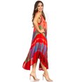 thumbnail image 4 of Sakkas Tasanee Caftan Tank Dress / Cover Up - Red - One Size, 4 of 6