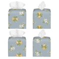thumbnail image 2 of Balery Baby Elephant Giraffe Porta Pañuelos de Cuero con Estampado – Funda Moderna Cuadrada para Caja de Pañuelos, Dispensador 5x5x5'', 2 of 7
