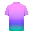 thumbnail image 2 of Girl Tie Dye Golf Shirts Short Sleeve Button Casual Fashion School Uniform Summer Loose Lapel T Shirt Trendy Lightweight Blouse Top 5-15 Years, 2 of 6