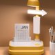 thumbnail image 5 of Fiudx Lámpara de Escritorio Led Multifuncional, Luz Nocturna con Brillo Ajustable, Altavoz Bluetooth, Calendario Inalámbrico, Pegatinas Decorativas, Ideal para Casa, Oficina o Dormitorio, Recargable,, 5 of 6