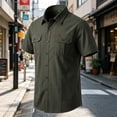 thumbnail image 5 of Qiyinn Men's Short Sleeve Tactical Shirts, UPF 50+ Ripstop Military Work Shirts, Breathable Button Down Outdoor Hiking Shirt, 5 of 5