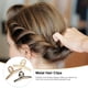 thumbnail image 2 of 3 pinzas de metal para el pelo con dientes para mujer, 2 of 7