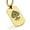 Gold, variant on Stainless Steel Spade Card Suit Dog Tag Pendant Necklace