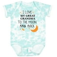 thumbnail image 3 of Inktastic I Love My Great Grandma to the Moon and Back Boys or Girls Baby Bodysuit, 3 of 5