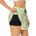 thumbnail image 2 of Haiem Armadillo Floral Women's 2 in 1 Running Shorts - Lightweight Athletic Workout Gym Yoga Breathable Sports Shorts Liner with Phone Pockets-X-Large, 2 of 9