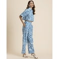 thumbnail image 3 of Moomaya Printed 2 Pcs Cotton Co-Ord Set, Short Sleeves Crop Shirt With Pants, 3 of 9
