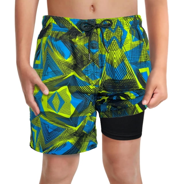 Calzoncillos bóxer de compresión LUCOWEE para niños, UPF 50+, talla XL