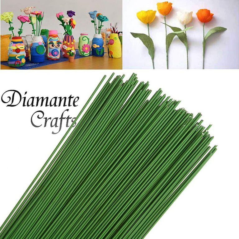 Flower Stub Stems Paper/Plastic Green Floral Tape Iron Wire Artificial  Flower Stub Stems Craft Decor Soap Green Flowers Stem From Bestller886,  $19.05