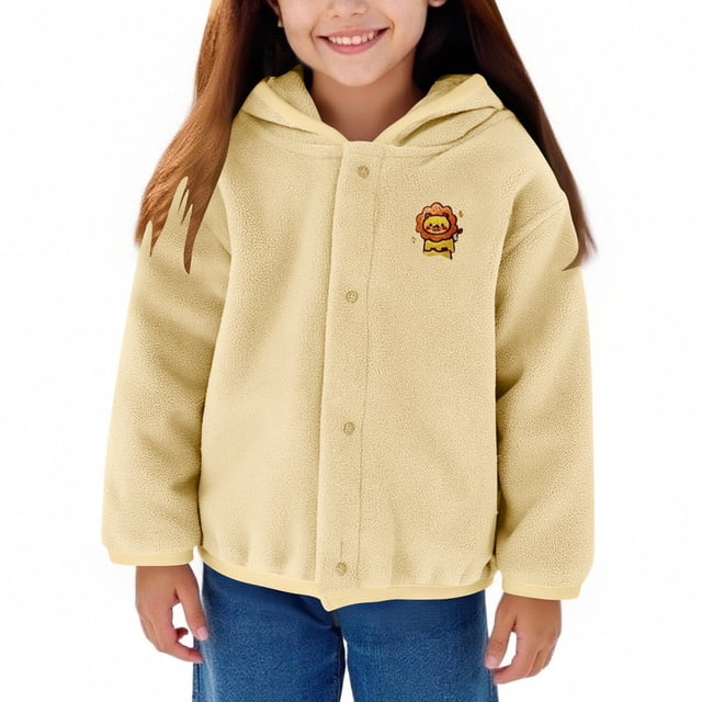 Veste en Polaire pour Filles Adorable Veste à Capuche en Polaire avec Imprimé Zèbre pour Garçons et Filles Automne/hiver Chaleur Veste en Polaire pour Garçons