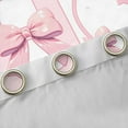 thumbnail image 4 of Feelyou Cute Letter H Blackout Curtains Set of 2 (52x84 Each), Fashion Bow Window Curtains, 4 of 6