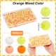thumbnail image 2 of 1 caja de 1000 cuentas redondas esmeriladas de acrílico mate de 6 mm, bolas pequeñas opacas de color naranja, cuentas espaciadoras sueltas de chicle esmerilado suave., 2 of 6