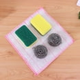 thumbnail image 2 of Juego de bolas de estropajo de esponja de paño de limpieza de microfibra herramientas de lavado de cocina TFixol Estropajos de esponja de paño de limpieza, 2 of 6