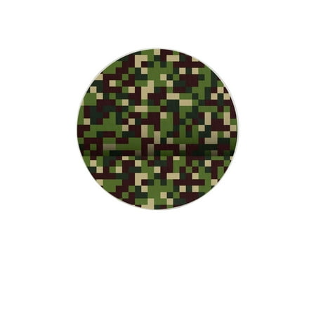 

Circular Drink Coasters Set Camouflage Background Beautiful Home Decor Diatomite Heat-Resistant Diatomite Protect Table Countertop