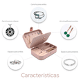 thumbnail image 3 of Organizador Joyas Estuche Aretes Anillos Alhajero Color Rosa, 3 of 7