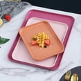 thumbnail image 3 of Chicmine Serving Tray Multi-Function Delicate Nordic Style Decorative Rectangular Plastic Tray for Home, 3 of 11