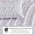 thumbnail image 5 of Great Bay Home Flower Printed Microfiber Sheet Set (Queen, Colorful Floral - Lavender), 5 of 8