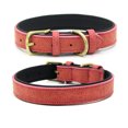 thumbnail image 1 of Juego de 2 collares rojos (M) cómodos con forro de PET para perros pequeños y medianos. Collares Vintage Wind Cat., 1 of 5
