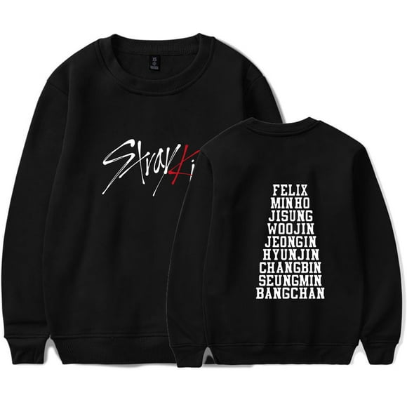 Stray Kids Merch Fashionable casual round neck unisex long sleeved pullover