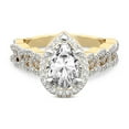 thumbnail image 3 of IGI Certified 1 Carat Pear Shape Lab Grown Diamond Engagement Ring | 14K Yellow Gold | Imperiella Halo Celtic Knot Diamond Ring | FG-VS1-VS2 Quality Friendly Diamonds, 3 of 6