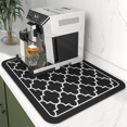 thumbnail image 4 of Coffee Mat Absorbent Dish Drying Mat for Kitchen Counter-Coffee Bar Accessories Fit Under Coffee Maker Dark Gray 50X30cm, 4 of 7
