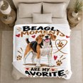 thumbnail image 5 of Loving Beagle Dog person Moments Are My Favorite, Playful Pet Portrait Pattern, Warm Flannel Blanket for Living Room and Reading Nook, Dog Moms decorative theme Gift, Pet Lover Home Decor, 5 of 9