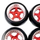 thumbnail image 3 of Juego de 4 llantas y neumáticos de goma para coche RC para Wltoys K969, K989 y P929 rojo, 3 of 3