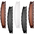 thumbnail image 1 of 6 Piezas Marrón Blanco Negro Pinzas de Plátano Peines para Remachador Plátanos Pinza de Pelo Grande Vintage para Pinzas de Plátano Gruesas Set para Mujeres Accesorios para el Cabello Elegantes para Co, 1 of 4