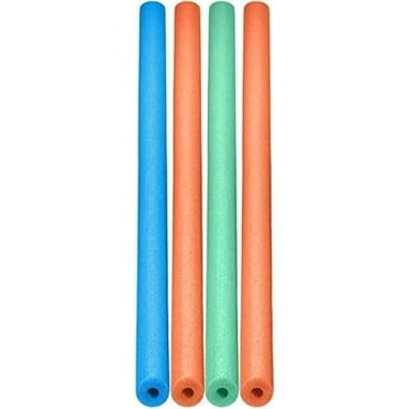 Oodles Of Noodles Deluxe Foam Pool Noodles - Pack Of 6 - Approx. 48 Inch X 2.5 Inch Hollow Core Foam Tube | Extra Dense, Durable, Buoyant Swim Noodles For Pool