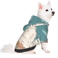 thumbnail image 2 of Honeii Celestial Cat And Flowers Print Small Dog Hoodies Pet Hooded Sweatshirts Fall Winter Puppy Cat Sweaters Warm Clothes for Small Dogs Outfits Costume-X-Large, 2 of 7