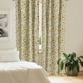 thumbnail image 2 of Ambesonne Ladybug Window Curtains, Vibrant Foliage Nature, Each 28" W x 63" L, Pale Green Red, 2 of 4