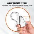 thumbnail image 4 of Stainless Steel Boat Anchor Hook, Quick Release Slide Anchor for 3/8"-5/8" Rope, 3700LB Capacity – Knotless Marine Anchoring System, 4 of 11