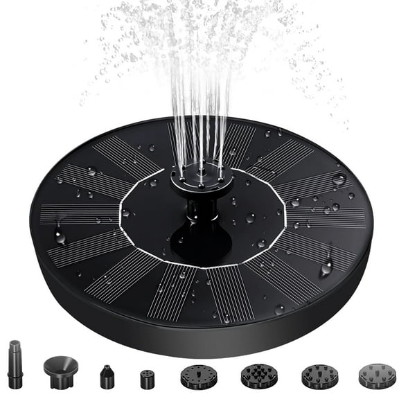 SUPTREE Garden Solar Fountain Pump for Bird Bath with Outdoor Water Fountains