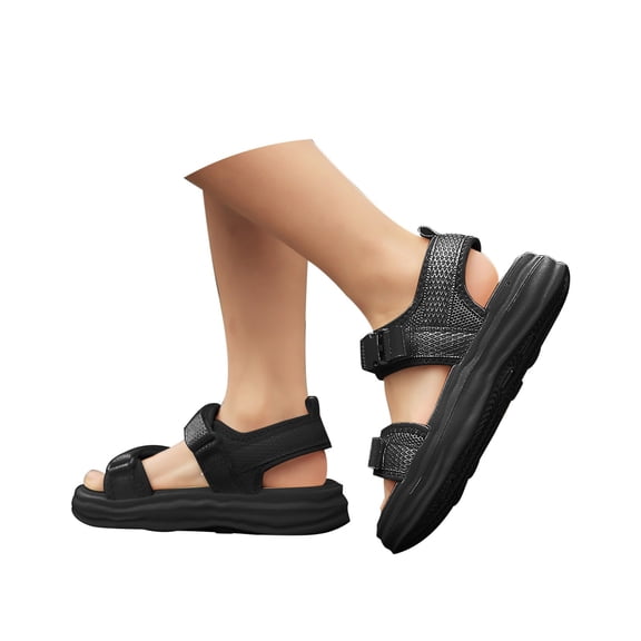 Otqutp Hiking Sandals for Kids Boys Open Toe Quick Drying Sports Flat Sandals Summer Toddlers Lightweight Non-Slip Beach Shoes