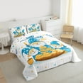 thumbnail image 3 of Feelyou Kids Vintage Chanukah Queen Comforter Set, Kawaii Rustic Gnome Bedding Sets, Christmas Snowflake Reversible Bedding Comforter Set, Microfiber Bedroom Decor, 3pcs, 3 of 8