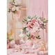 thumbnail image 2 of Ramo de flores artificiales de seda con peonías rosas de Serwalin, 2 of 7