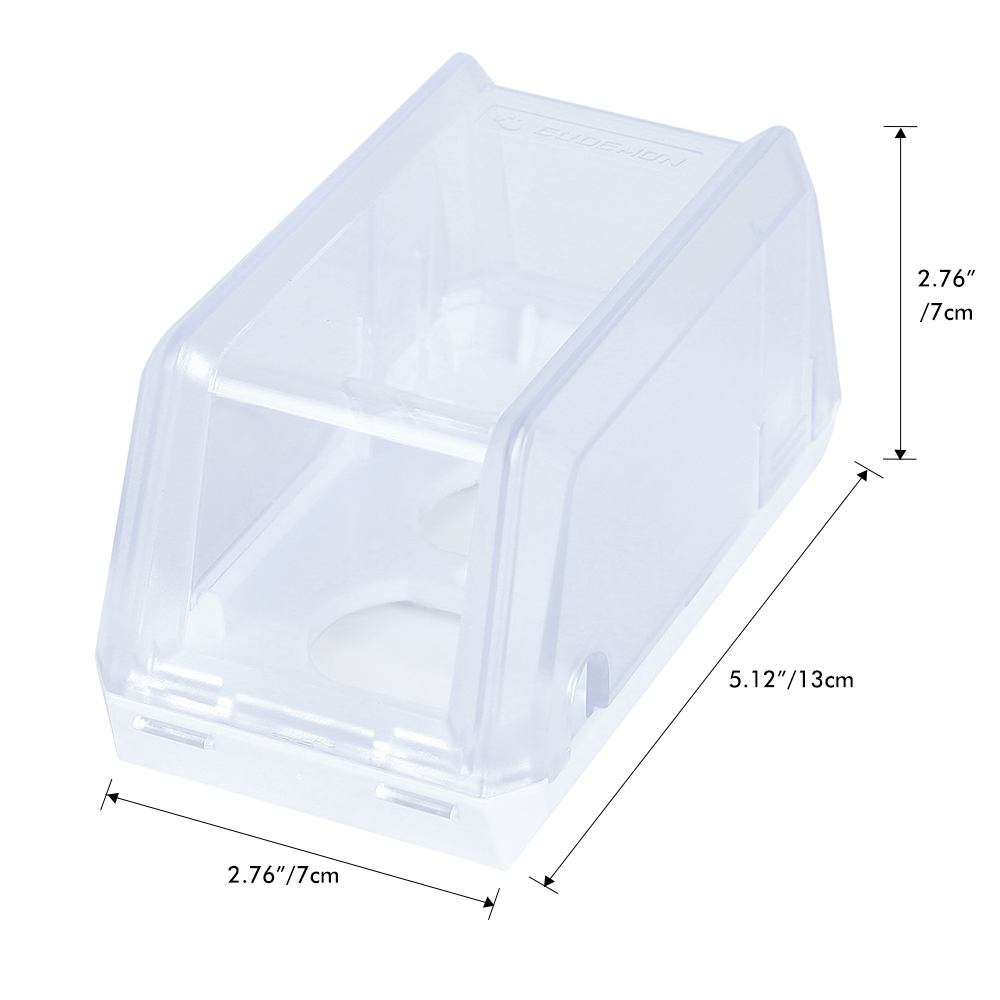 EUDEMON Electrical Outlet Cover Box, Clear photo 3