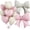Baby Pink Cream - 18 in, variant on Cream Heart Balloons, BOBO Balloons, 10Pcs 18 Inch Heart Shaped Balloon and 20 Inch Helium Clear Bubble Balloon with Pink Bow Ribbons for Birthday Valentines Day Wedding Baby Shower Party Decor