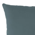 thumbnail image 4 of Jordan Manufacturing Sunbrella 18" x 18" Cast Lagoon Teal Solid Square Outdoor Throw Pillow (2 Pack), 4 of 10