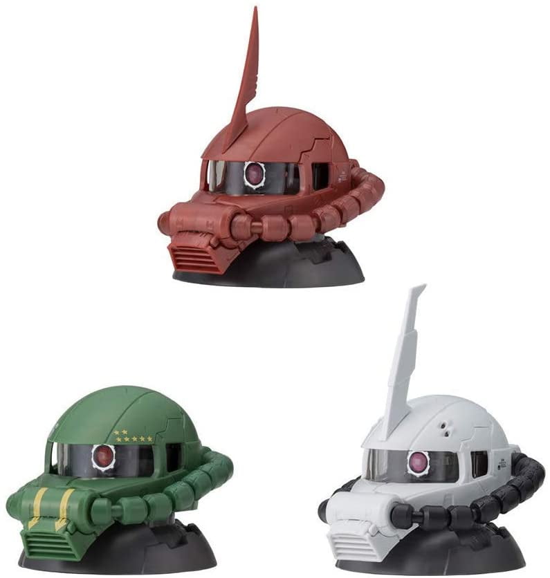 Gashapon Mobile Suit Gundam Exceed Model Zaku Head Pt 7 Normal Version Set Of 3 Walmart Com