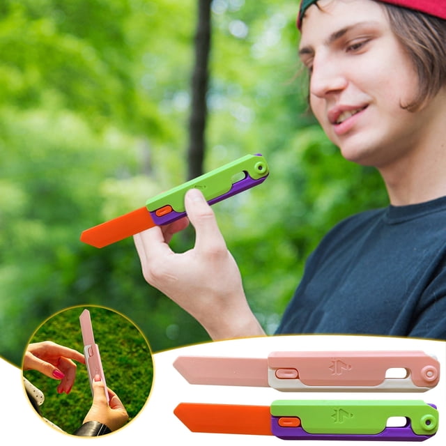 Cuchillo antiestrés XOAIHY Gravity Fidget: juguete antiestrés para adultos y niños, regalo genial de descompresión para hombres y mujeres